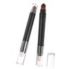 Outanaya 2pcs Dual End Eye Shadow Pencil Eyeshadow Brush Makeup Brush Easy Application Non-smudge for Home Salon view 1