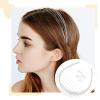 AOREAS 2PCS Multi Layered Metal Headbands for Women,Gold Fashion Elegant Hairband, Non Slip Hair Accessories Headpiece for Women Girls(Silver Silver) view 3