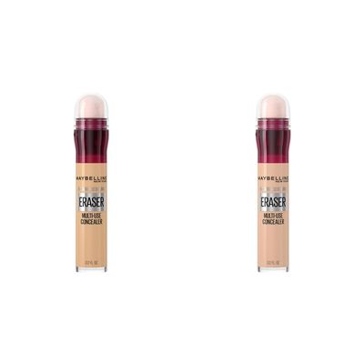 Maybelline Instant Age Rewind Eraser Dark Circles Concealer Bundle, 122 & 115, 1 Count