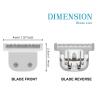 T-Blade Detachable Replacement blades Compatible with Wahl Trimmers 9864/9864SS/9686/9818A/9854L/9876L/9854/WSS3L/SS2L etc. (3 Pack) view 2