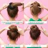 Fanterday Hair Bun Maker Set 6 PCS - Ring Style Hair Bun Donut (1 L, 2 M and 3 S) with 20 Hair Bobby, Pins 5 Elastic Bands and 4 Pony Hair Tools for Long Hair (Blonde) view 4