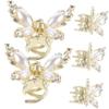 Outanaya Gold Butterfly Hair Clips 5pcs Women's Hair Accessories Mini Hair Clips Wedding Hair Pins Hair Decorations view 1