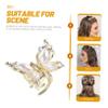 Outanaya Gold Butterfly Hair Clips 5pcs Women's Hair Accessories Mini Hair Clips Wedding Hair Pins Hair Decorations view 3