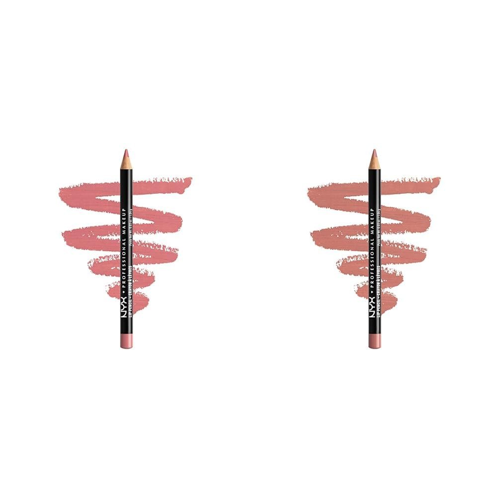 NYX PROFESSIONAL MAKEUP Slim Lip Pencil Bundle - Rose and Nude Pink