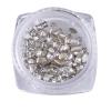 Rulbelok 50 Horse Eyes Nail Art Rhinestones Nail Gems Nail Stones Flat Back Nail Jewels For Nail Art DIY Crafts Makeup Nail Crystals, White view 4