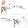 minkissy 1set Nail Paint Palette of Stainless Steel Nail Art Palette Beauty Makeup Pallet Polish Mixing Plate view 3