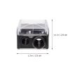 MAGICLULU 4pcs Dual Pencil Sharpener for Eyeliner Eyebrow and Lipstick Essential Makeup Tool for Women for Precision Sharpening Black Random Cover view 2