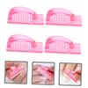 MERRYHAPY 4pcs Nail Cleaning Brush for Fingernails and Toes Soft Bristles for Deep Cleaning Nail Dust and Debris Compact and Lightweight Design for Easy Use view 4