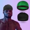Molain Durags Bonnet 2 PCS Satin Turban Wave Cap Adjustable Night Grip Loc Turban Scrub Caps Skull Beanies Bandana Hat Hair Cover Head Band Tie Wrap Lined Dreadlock Sleeping Sleep Scarf(Black/Green) view 4