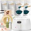 Lifestance Waxing Kit for Women & Men - White L3 Digital Warmer, Silicone Wax Pot Liner, Hair Removal Kit with 14.1oz Hard Wax Beads & Oil Spray, Professional for Home Brazilian Bikini Face Leg Body view 1