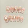 ZIIVIEVS Pearl handmade powder blusher cat's eye high sense short nail can be disassembled 10PCS (Size : S, Color : 24681) view 1