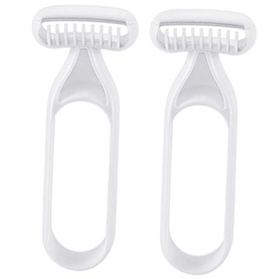 Outanaya 2pcs Body Hair Trimmer for Women Portable Armpit Leg Shaver Precision Blades for Smooth Shaving for Shower Use and Sensitive Skin Care