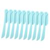 Outanaya 10pcs Portable Eyebrow Foldable Trimmers for Eyebrow and Facial Hair Removal Makeup Tool for Women Effortless Grooming view 1