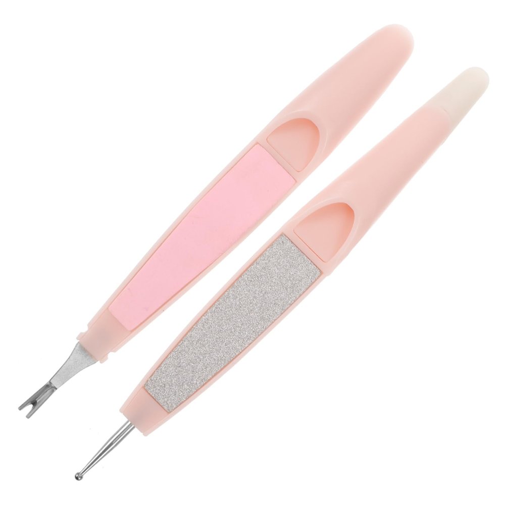 Healeved 1set Nail Cuticle Remover Tool Dotting Applicator Multi-Purpose Dead Skin Pusher for Manicure and Nail Art Ergonomic Design for Comfortable to Hold and Control