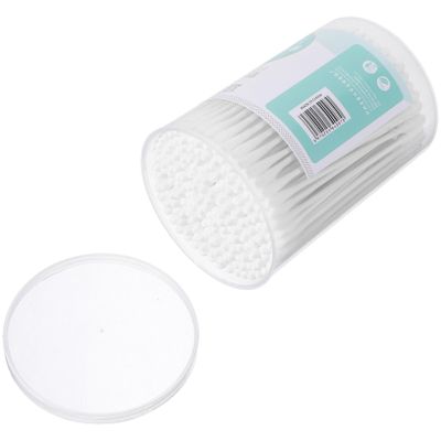 MAGICLULU 200pcs Swabs Double for Makeup Cleaning Tips for Newborns Safe Convenient Storage