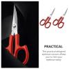 Hemoton 2Pcs Stainless Steel Eyebrow Scissors Set Curved and Straight Blades Precision Eyebrow Hair Trimmer Grooming Tool for Facial Hair and Brow Shaping view 4