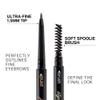 5 Pcs Waterproof Dual-Sided Fine Tip Eye Brow Pencils Pack,Ultra-Fine Mechanical Precise Pencil,Draws Tiny Brow Hairs, Defines, Fills Eyebrows, Shapes, Contours, Combs,1mm Pen Point (Pack of 5)-Tea view 3