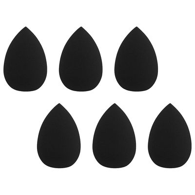 6Pcs Black Mini Makeup Sponge, Small Beauty Sponge Blender Set for Foundation, Powder, Concealer Highlight and Eye Shadow Super Soft Wonder Beauty Cosmetic