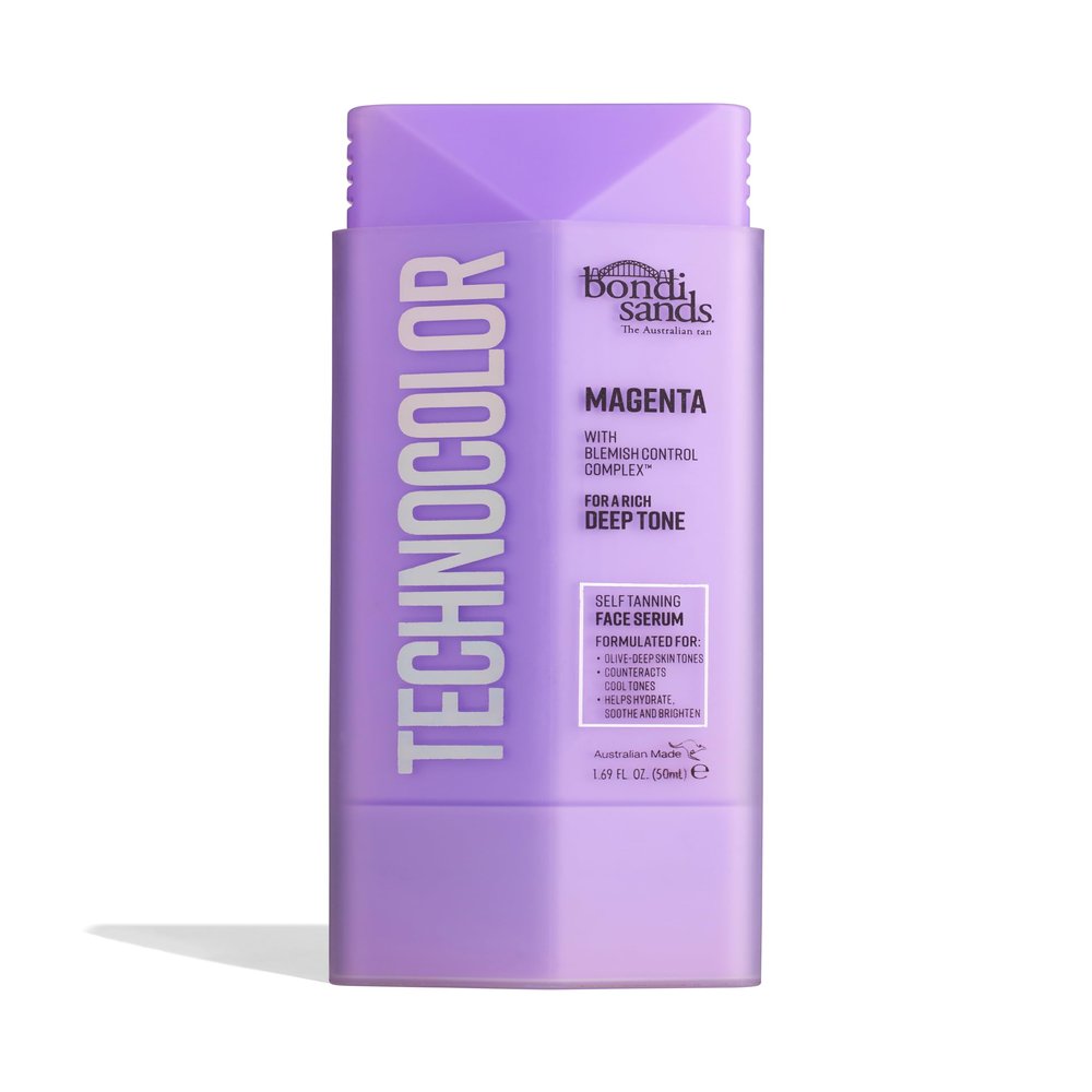 Bondi Sands Technocolor Self Tanning Face Serum, Innovative Formula Hydrates, Soothes, and Enhances Skin with Vitamin C and Chamomile, Fragrance Free