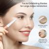 Dermaplaning Tool for Face Exfoliation, with 20 Replaceable Blades, Facial Shaver/Eyebrow Razor, Peach Fuzz Removal Eyebrow Shaper for Women, Easy to Use Dermaplaner Help Exfoliate and Smooth Skin view 3