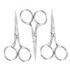 FOMIYES 3pcs Stainless Steel Eyebrow Trimming Scissors for Men and Women Small Precision Scissors for Facial Hair Eyebrows and Nose Hair Grooming Durable Resistant view 1