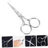 FOMIYES 3pcs Stainless Steel Eyebrow Trimming Scissors for Men and Women Small Precision Scissors for Facial Hair Eyebrows and Nose Hair Grooming Durable Resistant view 4