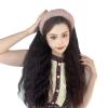 Remanbo Wave Half-hood Hair Band Long Wigs Half Wigs Synthetic Woven Wigsfor Woman Natural Wigs (Yellow headband,Black) view 1