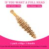 Human Braiding Hair for Boho Braids Honey Blonde Deep Wave Bulk Human Hair for Braiding 14 Inch 1 Bundle 50G #27 Wet and Wavy Curly Human Hair Braiding Hair Extensions No Weft Bundles for Braiding view 2