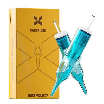 BIGWASP X Tattoo Cartridge Needles 1203RS - 20Pcs 3RS #12 Standard 0.35mm 3 Round Shader Disposable Tattoo Needles for Rotary Tattoo Machines
