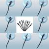 8 wooden hair Pins Women's hair chopsticks Chinese Handmade Hair Pins Women's Hair Pins Decoration (Black) view 1