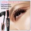 2 Pack 4D Silk Fiber Lash Mascara,Lengthening and Thick,Long Lasting Waterproof Mascara Set for Women,All Day Smudge-Proof,Volume and Length BlackA view 2
