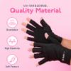SUNUV LED Gloves for Gel Nails, Professional UPF 50+ Anti UV Gloves for Gel Nail Lamp, Nail Techs Black view 4