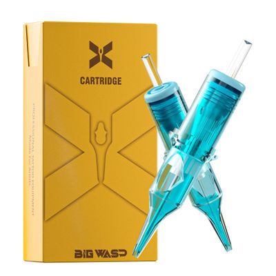 BIGWASP X Tattoo Cartridge Needles 1211RL - 20Pcs 11RL #12 Standard 0.35mm 11 Round Liner Disposable Tattoo Needles for Rotary Tattoo Machines