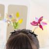 Lily Brown 10Pcs Y2K Barrettes Colorful Windmill Hairpins Rotatable Little Girls Taking Photo Hair Clip Windmill Headwear Hairpieces For Women view 4