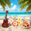 10Pcs Multicolor Hawaii Plumeria Flower Clips Hawaiian Flower Hair Barrettes Beach Party Hair Clips Artificial Tropical Hairpins for Wedding 7cmClips and Barrettes view 2