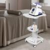 Beauty Salon Trolley Cart, Aluminum Alloy Beauty Machine Storage Shelf Universal Wheel Mobile Trolley Stand, Beauty Instrument Tray Rolling Cart for Hairdressers Restaurants Laboratories (White) view 4