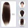 28 Inch Mannequin Head 80% Real Hair with Tripod Stand, Cosmetology Manikin Practice Doll Head,Braiding Hairdressing Head with Table Clamp + DIY Hair Styling Set #4 view 3