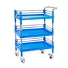 JKSVTF Storage Hand Trucks Kitchen Movable Trolleys 3- Tier Multi Purpose Service Cart Beauty Salon Trolley Rolling Cart (Blue 64 * 44 * 100Cm) view 1