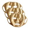 HAKIDZEL 3pcs Reusable Silicone Face Mask Covers Moisturizing Mask Holders for Beauty Treatments Ear- for Comfortable Wear Fashionable Gold to Clean view 1