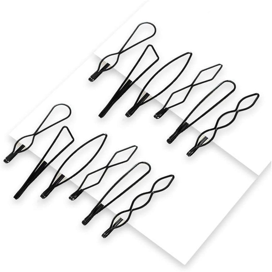 12Pcs Black Vintage Hair Pins Mini Bobby Pins Fashion BB Clip Invisible Bangs Clip Small Bobby Pins for Women and Girls Hair Styling Pins Hair Accessories