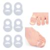 10 Pcs Toenail Corrector, Stretch Silicone Reusable Ingrown Toe Nail Correct Brace Ring for Nail view 1