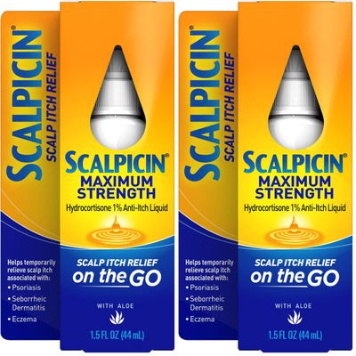Scalpicin Max Strength Scalp Itch Treatment | 1.5 oz | Pack of 2