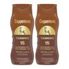 Coppertone Tanning Sunscreen Lotion, SPF 15, Broad Spectrum, Water Resistant | Vitamin E Enriched | Free of Harmful Chemicals | 16 Fl Oz | Pack of 2 view 1