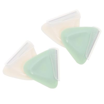 VINTORKY 4pcs Eyebrow Shaver Compact Facial Hair Remover Blades for Safe Trimming for Eyebrow Grooming Lips and Face Beginner Friendly Design White Green