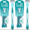 Gillette Venus Simply 3 Sensitive Women's Disposable Razors, Pack of 2 with 4 razors view 1