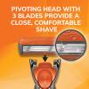 BIC Comfort 3 Refillable Three-Blade Disposable Razor for Men, Sensitive Skin Razor For a Comfortable Shave, 1 Handle and 6 Cartridges, 7 Piece Razor Set (Pack of 2) view 4