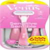 Gillette Venus Sensitive Disposable Razors for Women with Sensitive Skin, Delivers Close Shave with Comfort, 6 Count (Pack of 2) view 2
