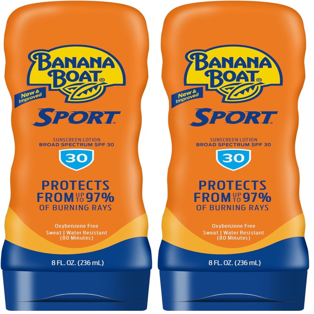 Banana Boat Sunscreen Lotion, SPF 30 | Sport Ultra | Water Resistant | 8oz | Oxybenzone Free