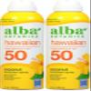 Alba Botanica Sunscreen Spray for Face and Body, Broad Spectrum SPF 50 Sunscreen, Hawaiian Coconut, Water Resistant and Biodegradable, 5 fl. oz. Bottle (Pack of 2) view 1