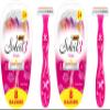 BIC Soleil Simply Smooth Women's Disposable Razors, 3 Blades With Moisture Strip For a Silky Smooth Shave, 8 Piece Razor Set (Pack of 2) view 1